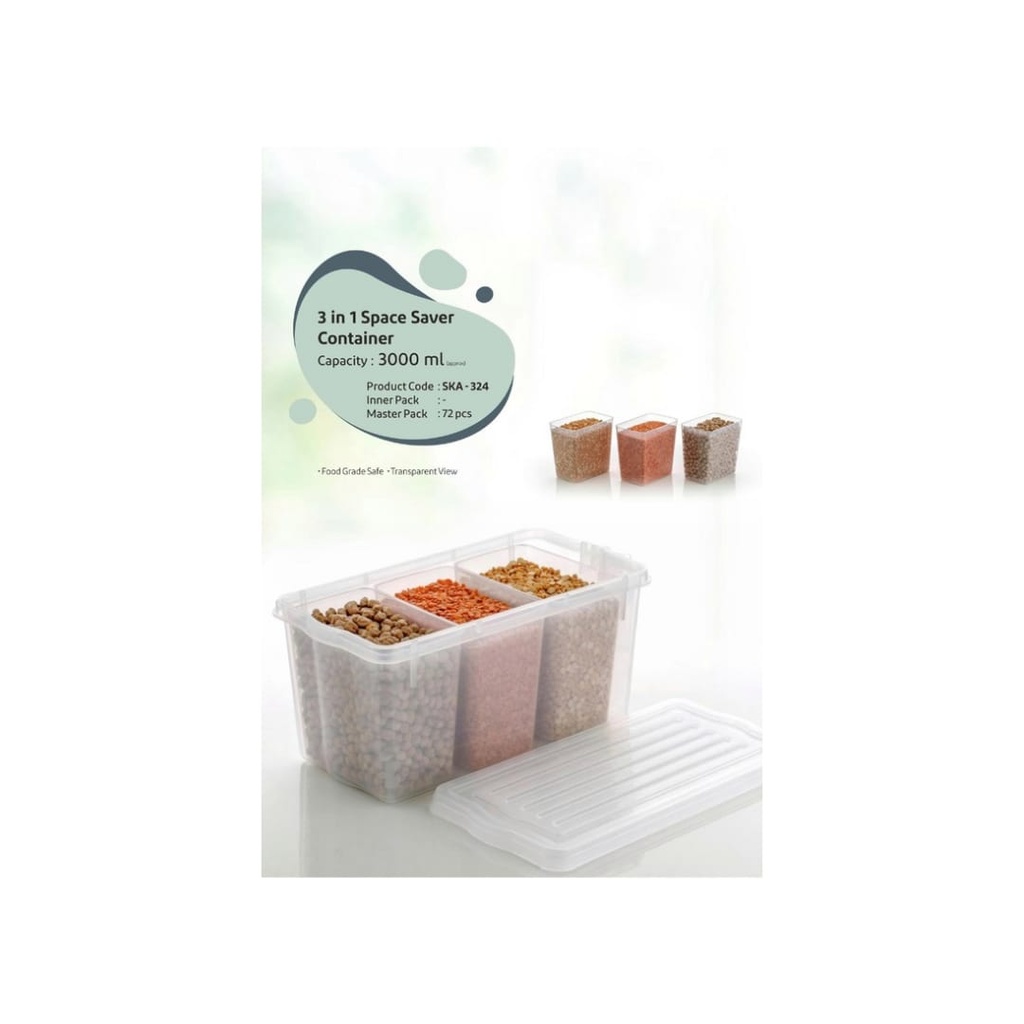[62670] 3 In 1 Space Saver Container 