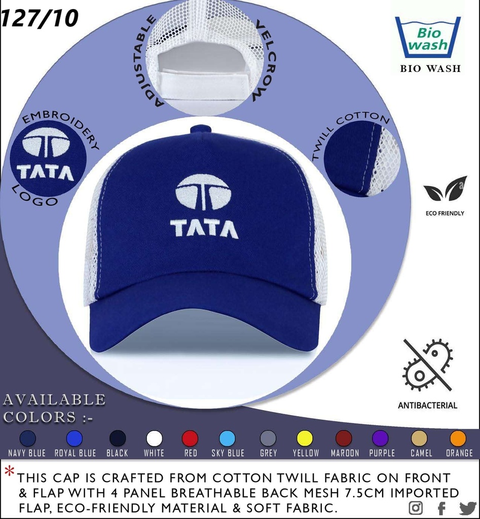 [54095] CAP WITH NET AND POLYCOVER PACKING