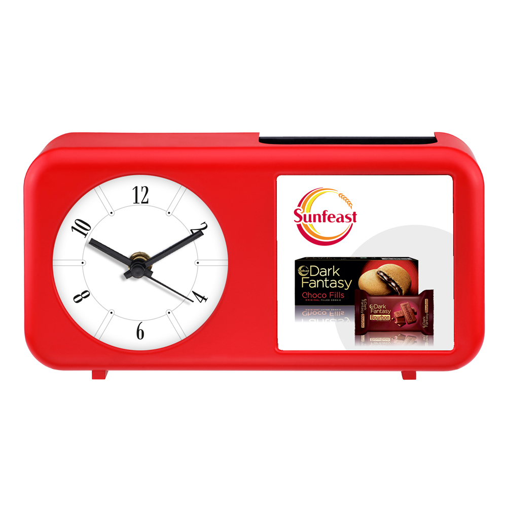 [60153] Table Clock Cum Pen Stand - Sunfeast