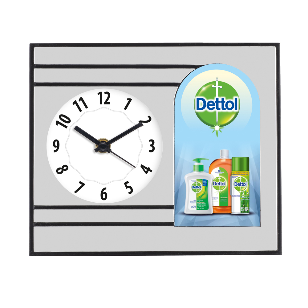 [60155] Table Clock Cum Pen Stand - Dettol