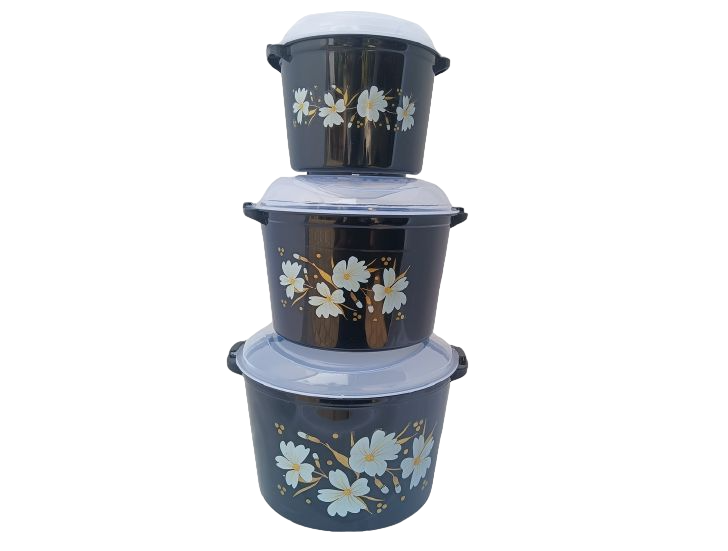 [62864] Bowl - (Rice Saver 3 Pcs Set 1000 ML x 2000 ML x 4000 ML)