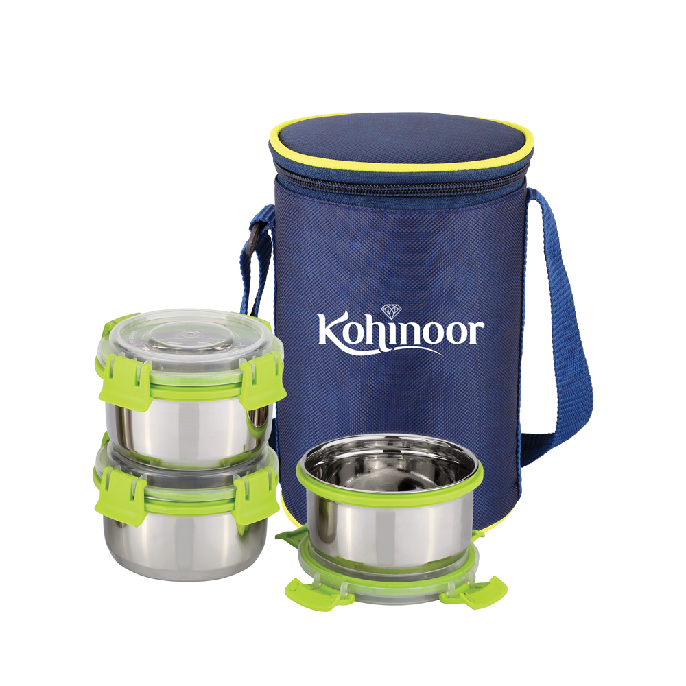 [60227] Lunch Box - St. Steel - Kohinoor