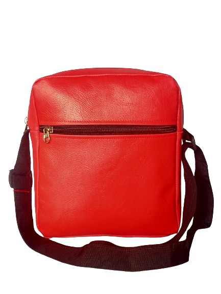 [53328] Cross Body Compact Sling Gadget Bag - Durable PU-Coated Rexine, Spacious Main Compartment & Handy Exterior Pocket (25 X 21 X 7 Cm)					