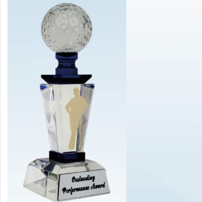 [60415] 8" Golf Ball Acrylic memento 
