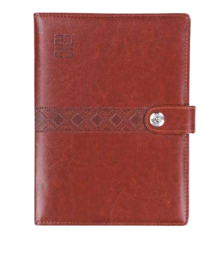 [63005] DIARY - A5 1DT. BROWN IMPORTED P.U WITH LUPPI