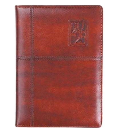 [63007] DIARY - A5 1DT. MEHROON  IMPORTED P.U 4 STICHING DESIGN
