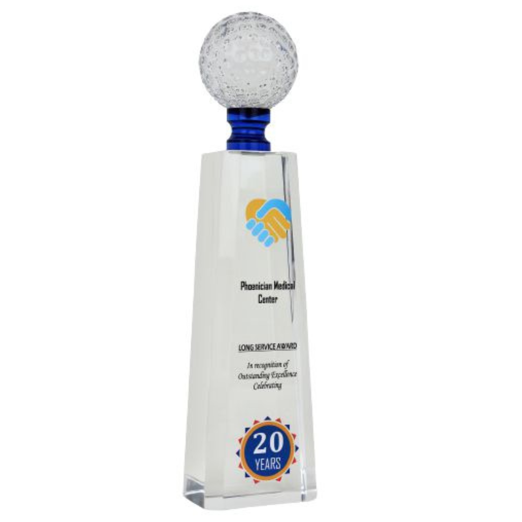 [60450] 11" Top Golf Ball Acrylic Memento