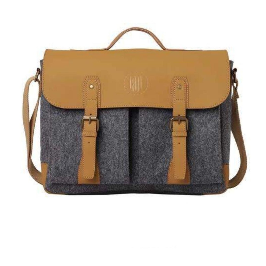 [60553] Arctic Messenger Mc-1800 C (Dg) Dual Pocket Laptop Briefcase”